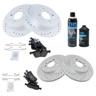 TRQ® - Performance Ceramic Front and Rear Brake Kit