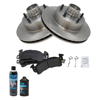 TRQ® - Front Disc Brake Kit with Semi-Metallic Pads