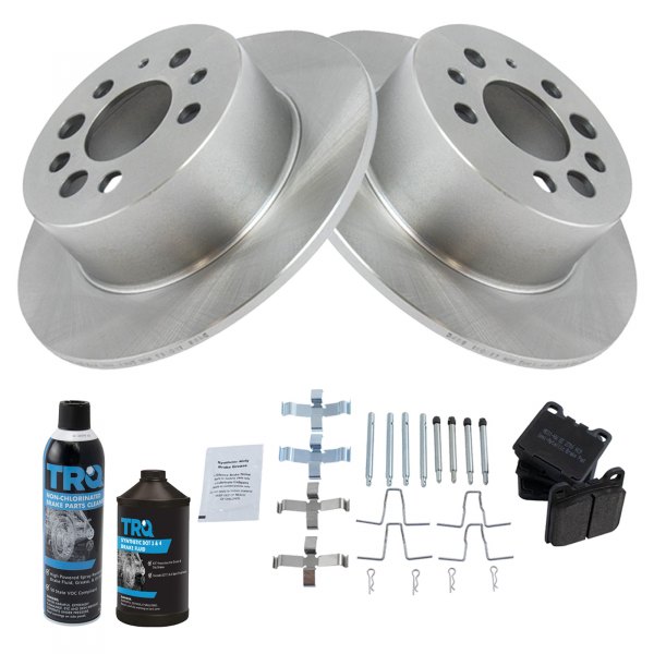 TRQ® - Rear Disc Brake Kit with Semi-Metallic Pads