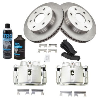 TRQ® - Front Disc Brake Kit with Ceramic Pads and Calipers