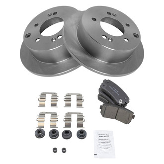 TRQ® - Rear Disc Brake Kit with Ceramic Pads