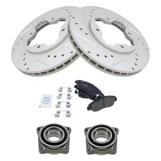 TRQ® - Performance Ceramic Brake Kit with Wheel Bearings