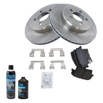 TRQ® - Rear Disc Brake Kit with Semi-Metallic Pads