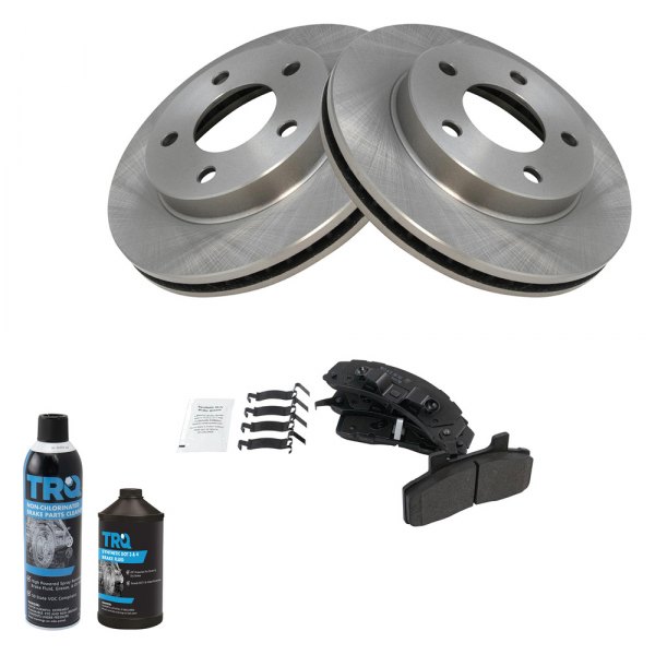 TRQ® - Front Disc Brake Kit with Semi-Metallic Pads