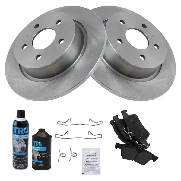 TRQ® - Rear Disc Brake Kit with Semi-Metallic Pads