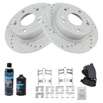 TRQ® - Performance Semi-Metallic Rear Brake Kit