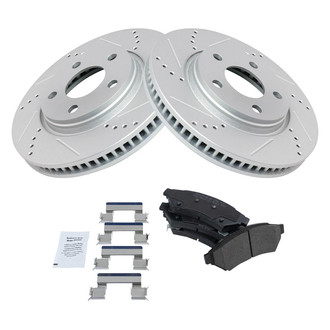 TRQ® - Performance Semi-Metallic Front Brake Kit