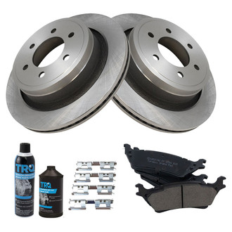 TRQ® - Rear Disc Brake Kit with Ceramic Pads