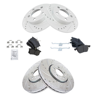 TRQ® - Performance Ceramic Front and Rear Brake Kit