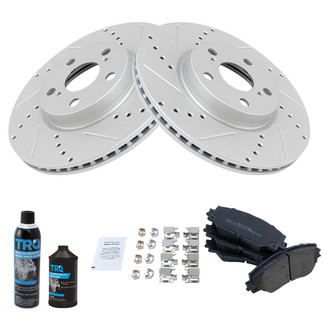TRQ® - Performance Semi-Metallic Front Brake Kit
