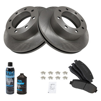 TRQ® - Front Disc Brake Kit with Semi-Metallic Pads