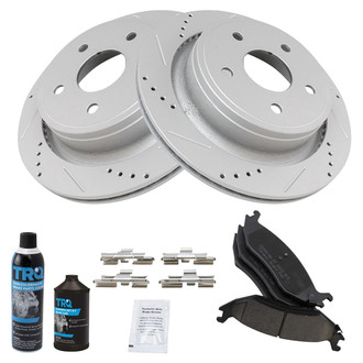 TRQ® - Performance Ceramic Rear Brake Kit