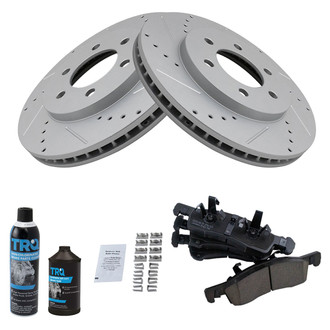 TRQ® - Performance Ceramic Front Brake Kit