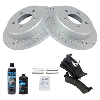 TRQ® - Performance Ceramic Rear Brake Kit