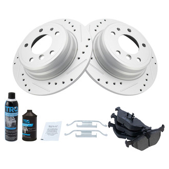 TRQ® - Performance Ceramic Rear Brake Kit