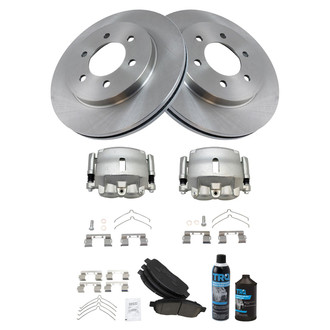 TRQ® - Front Disc Brake Kit with Ceramic Pads and Calipers