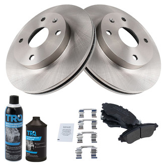 TRQ® - Disc Brake Kit with Semi-Metallic Pads