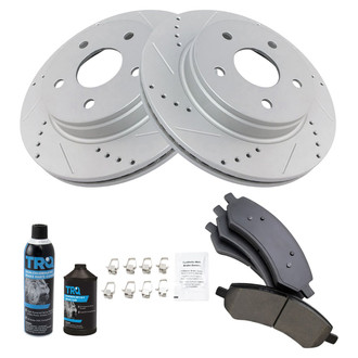 TRQ® - Performance Ceramic Front Brake Kit