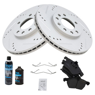 TRQ® - Performance Ceramic Front Brake Kit