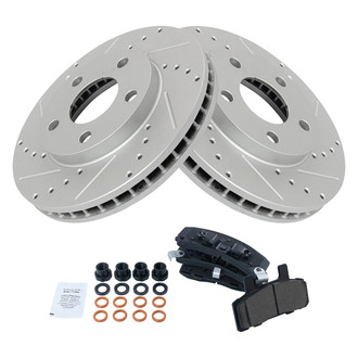 TRQ® - Performance Ceramic Front Brake Kit