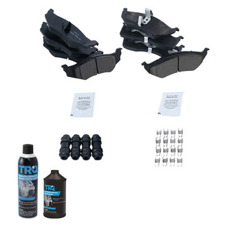 TRQ® - Front Disc Brake Kit with Semi-Metallic Pads
