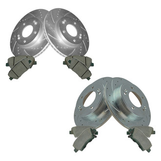 TRQ® - Performance Ceramic Front and Rear Brake Kit
