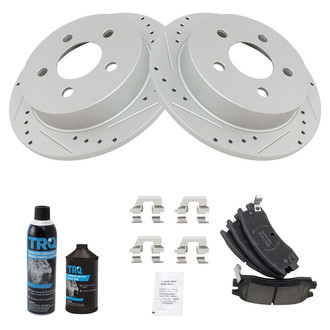 TRQ® - Performance Ceramic Rear Brake Kit