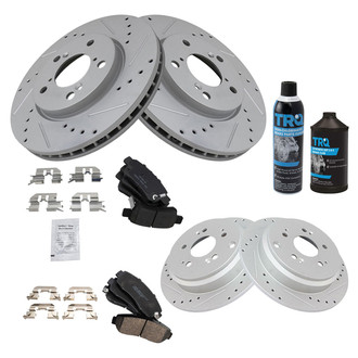 TRQ® - Performance Ceramic Front and Rear Brake Kit