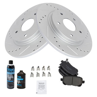 TRQ® - Performance Ceramic Rear Brake Kit