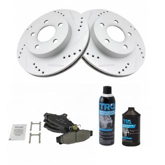 TRQ® - Performance Ceramic Rear Brake Kit