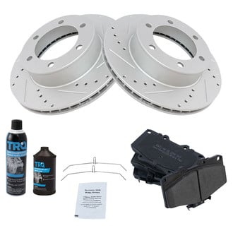TRQ® - Performance Semi-Metallic Front Brake Kit