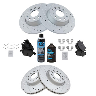 TRQ® - Performance Ceramic Front and Rear Brake Kit