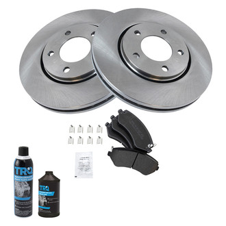 TRQ® - Front Disc Brake Kit with Semi-Metallic Pads