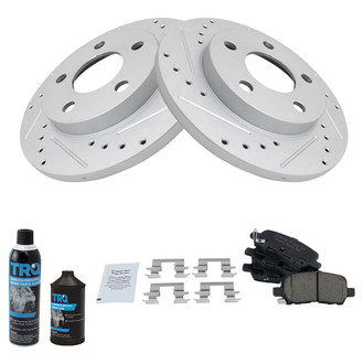 TRQ® - Performance Ceramic Rear Brake Kit