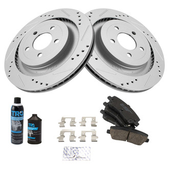 TRQ® - Performance Ceramic Rear Brake Kit