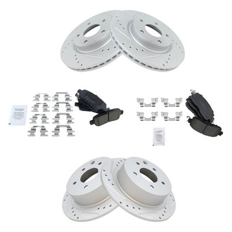 TRQ® - Performance Ceramic Front and Rear Brake Kit
