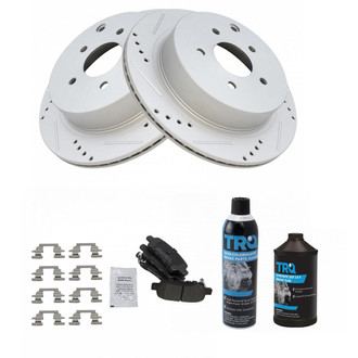 TRQ® - Performance Semi-Metallic Rear Brake Kit