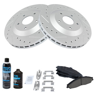TRQ® - Performance Ceramic Front Brake Kit