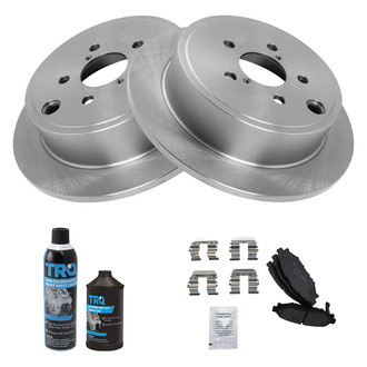 TRQ® - Rear Disc Brake Kit with Semi-Metallic Pads