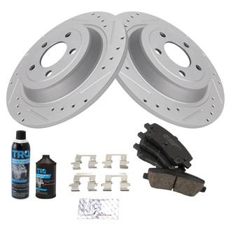 TRQ® - Performance Ceramic Rear Brake Kit