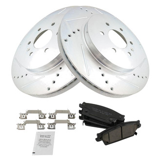 TRQ® - Performance Ceramic Rear Brake Kit