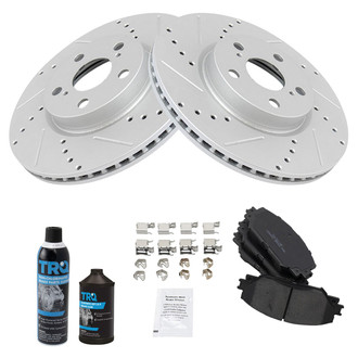 TRQ® - Performance Ceramic Front Brake Kit