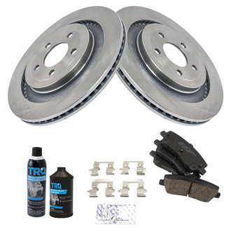 TRQ® - Rear Disc Brake Kit with Ceramic Pads
