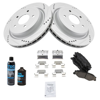 TRQ® - Performance Ceramic Rear Brake Kit
