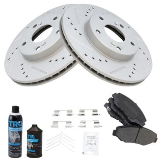 TRQ® - Performance Semi-Metallic Front Brake Kit