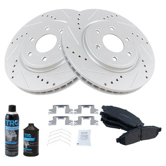 TRQ® - Performance Ceramic Front Brake Kit