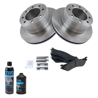 TRQ® - Rear Disc Brake Kit with Semi-Metallic Pads