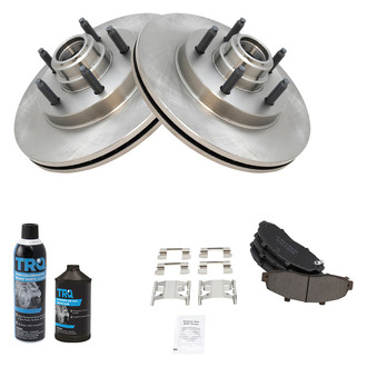 TRQ® - Front Disc Brake Kit with Semi-Metallic Pads