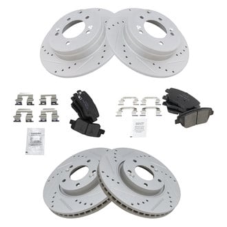 TRQ® - Performance Ceramic Front and Rear Brake Kit