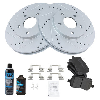 TRQ® - Performance Semi-Metallic Front Brake Kit